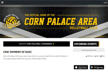 Tablet Screenshot of cpacvolleyball.com